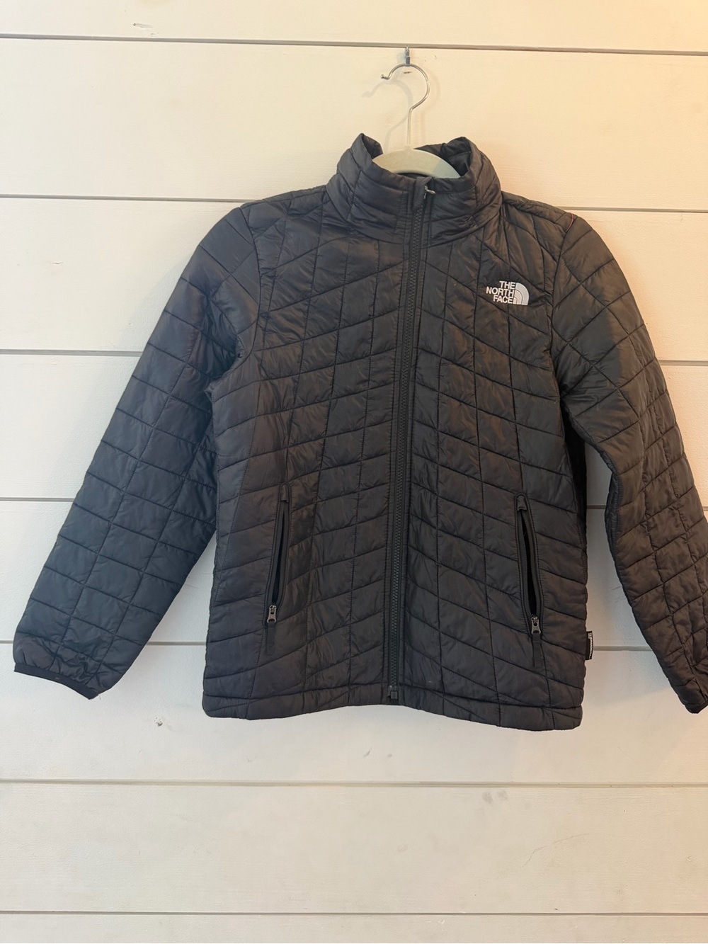North face black jacket youth medium